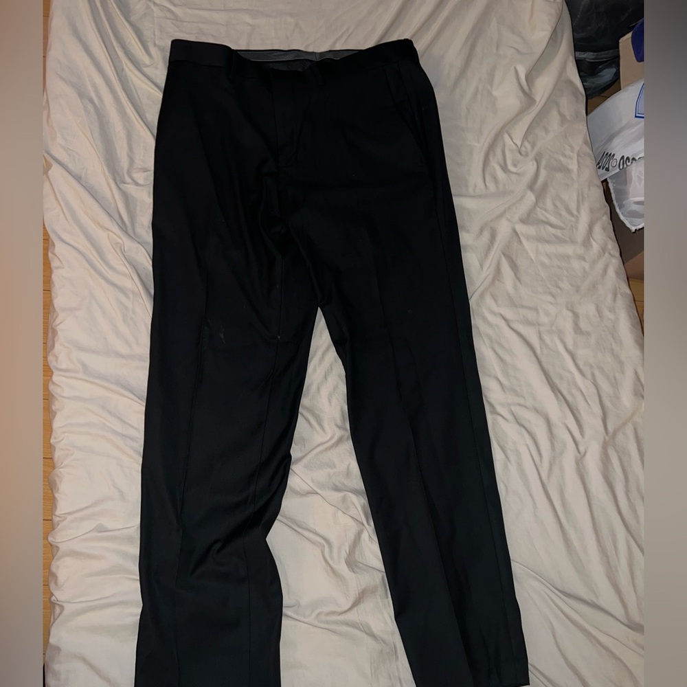 Kenneth Cole Black Suit Pants - 33x30